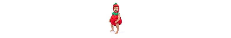 Dress Up America Strawberry Romper & Hood Costume Set