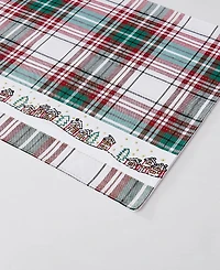 Avanti Holiday Cotton Plaid Placemats 13" x 19", Set of 4