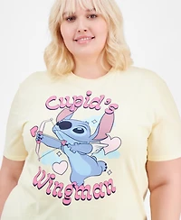 Disney Trendy Plus Size Stitch Cupid T-Shirt