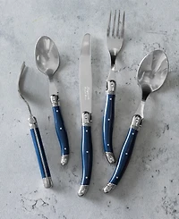 French Home Laguiole Connoisseur 20-Piece 18/10 Stainless-Steel Flatware Set with Handles