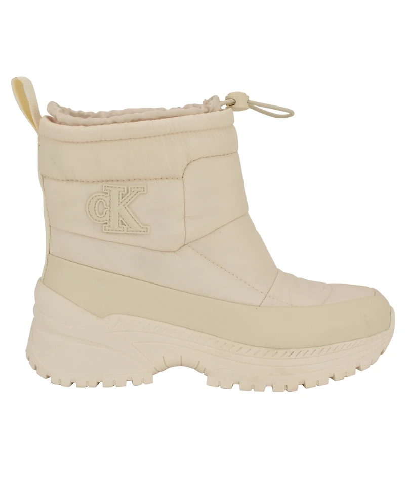 Calvin Klein Women's Nelsa Round Toe Casual Lug Sole Booties