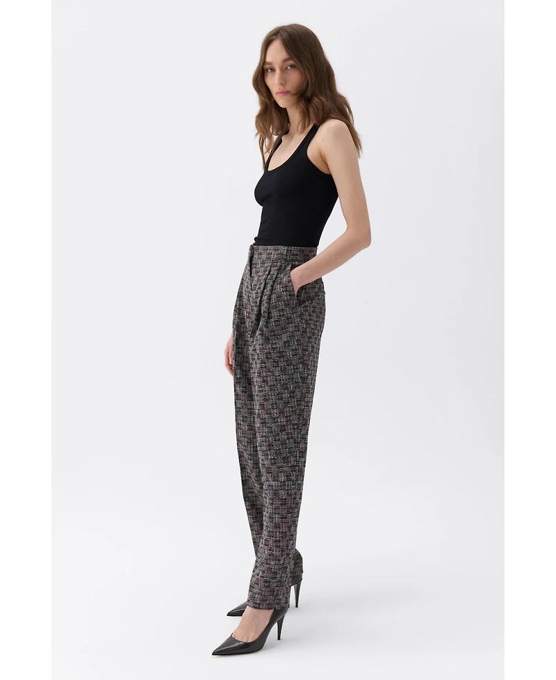 Nocturne Women's High Waist Mom Fit Pants