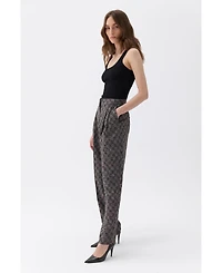 Nocturne Women's High Waist Mom Fit Pants