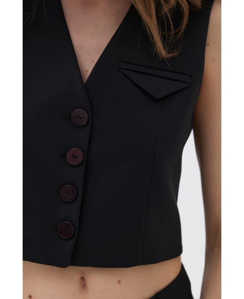 Nocturne Women's Double-Breasted Vest