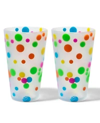 Pint Glasses: 2 pk - Polka Dots