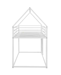 Streamdale Twin Over House Bunk Bed With Built-In Ladder