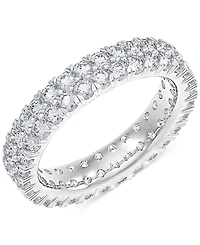 Diamond Double Row Eternity Ring (2 ct. t.w.) Platinum, 14k White Gold, or Rose Gold