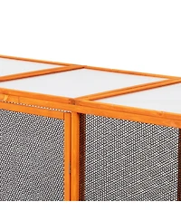 Streamdale Orange Cat Enclosure with Roof and Platforms
