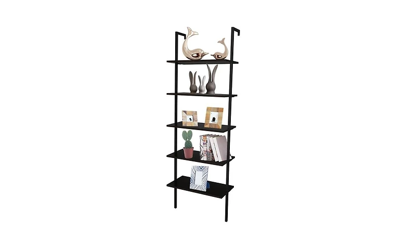 Slickblue Industrial 5-Tier Modern Ladder Shelf for Home and Office