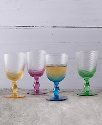 Anton Studio Designs Swirl Wine Glasses, Set of 4