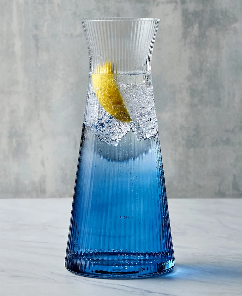 Anton Studio Designs Empire Blue Water Carafe