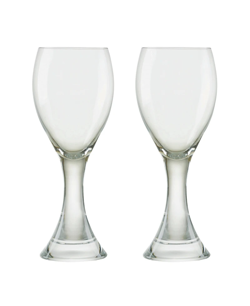 Anton Studio Designs Manhattan White Wine Glasses, Set of 2