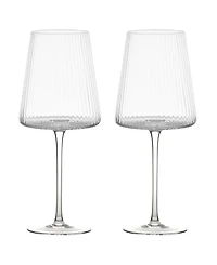 Anton Studio Designs Empire Clear Wine Glasses, Set of 2