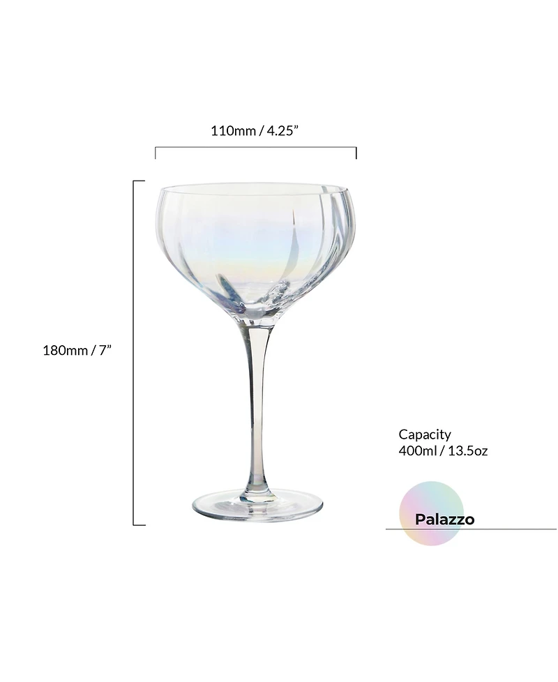 Anton Studio Designs Palazzo Champagne Coupes, Set of 2