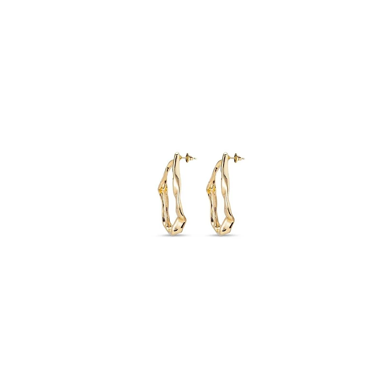 UNOde50 Metal Clad Snap Earrings