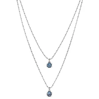 UNOde50 Sterling Silver Metal Alloy Double Chain Necklace