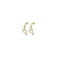 UNOde50 Metal Alloy Nailed Heart Earrings