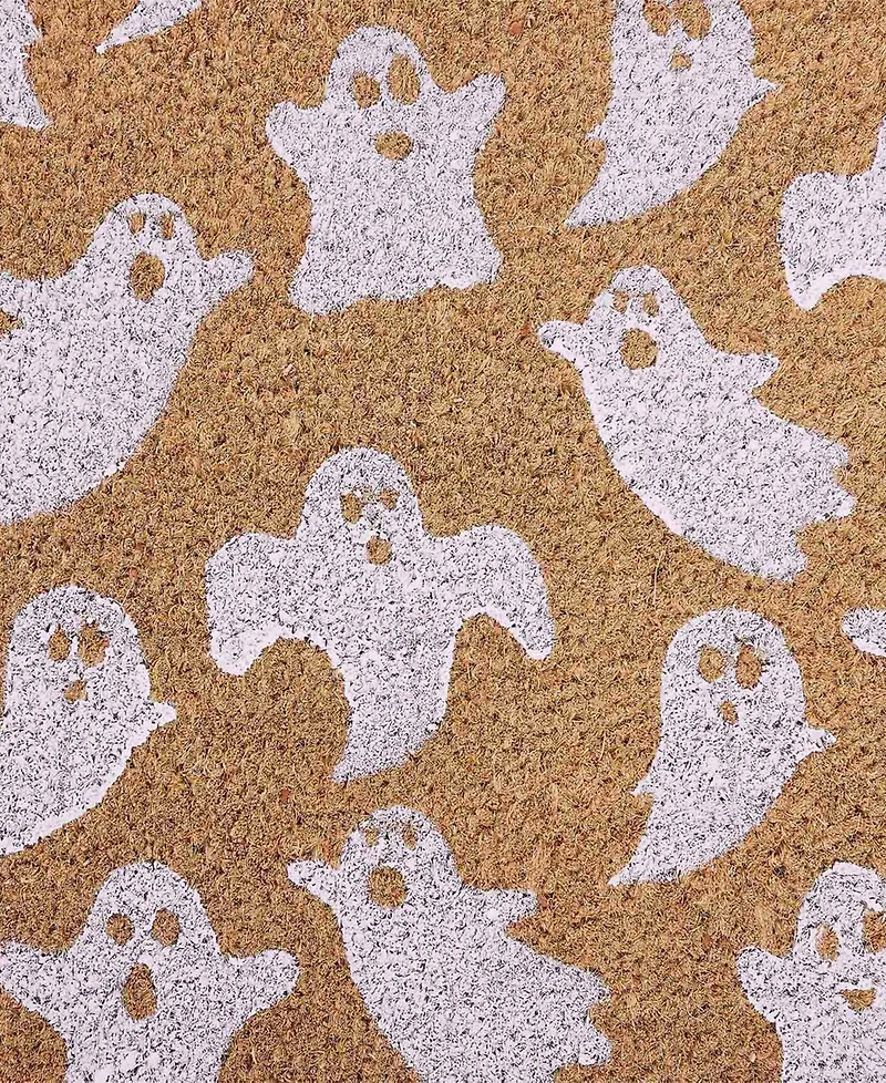 Vcny Home Flying Ghost Halloween Coir Outdoor Doormat, 18" x 30"