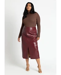 Eloquii Women's Sheer Lightweight Turtleneck Sweater