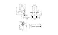Slickblue Bathroom Faucet with Pop-Up Drain & Supply Hoses, 2-Handle 360-Degree High Arc Swivel Spout, 6-Inch Centerset Vanity Sink Faucet