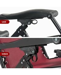 Inolait Sugift Oversize Lounge Chair with Cup Holder of Heavy Duty for outdoor