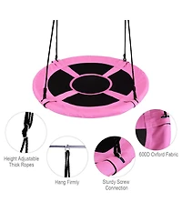 Sugift 40 Inch Flying Saucer Tree Swing Indoor Outdoor Play Set