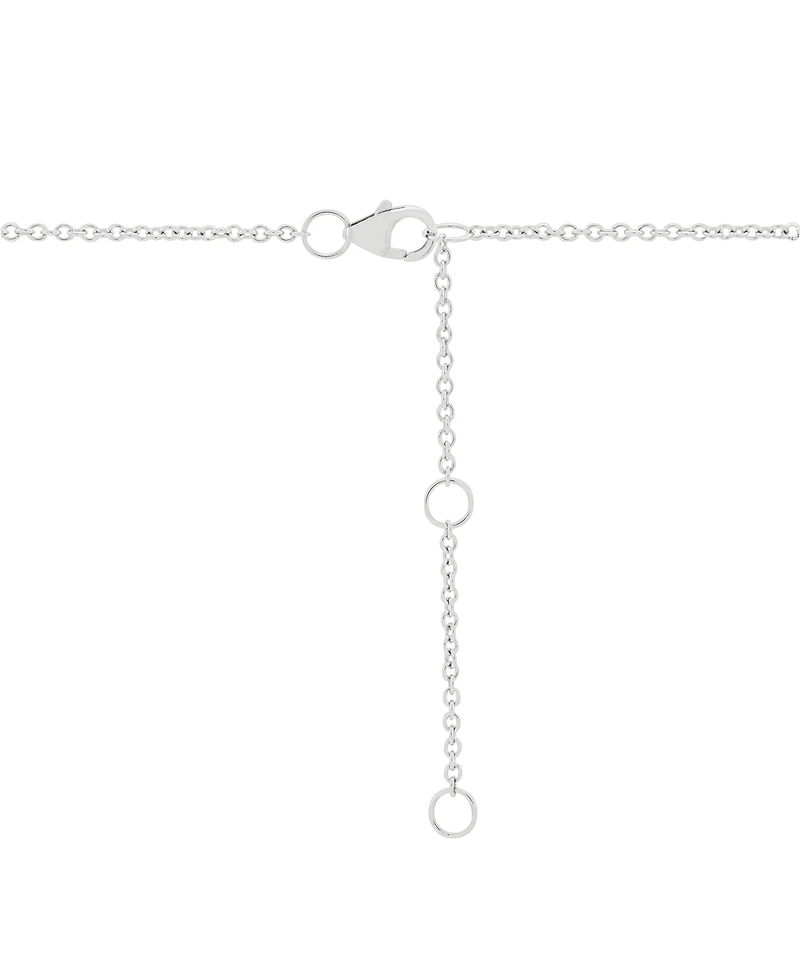 Grown With Love Cultured Freshwater Pearl (8mm) & Lab-Grown Diamond (2-3/4 ct. t.w.) Collar Necklace in 14k White Gold, 16 + 2" extender