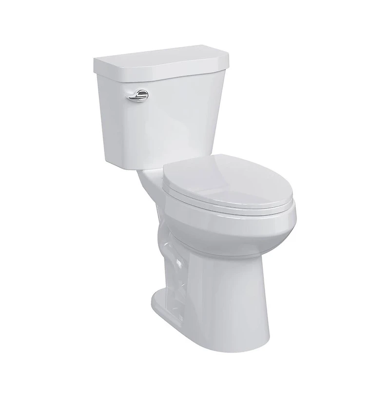 gaomon Two-Piece Elongated Toilet - 21" Bowl Height, Standard Seat Included