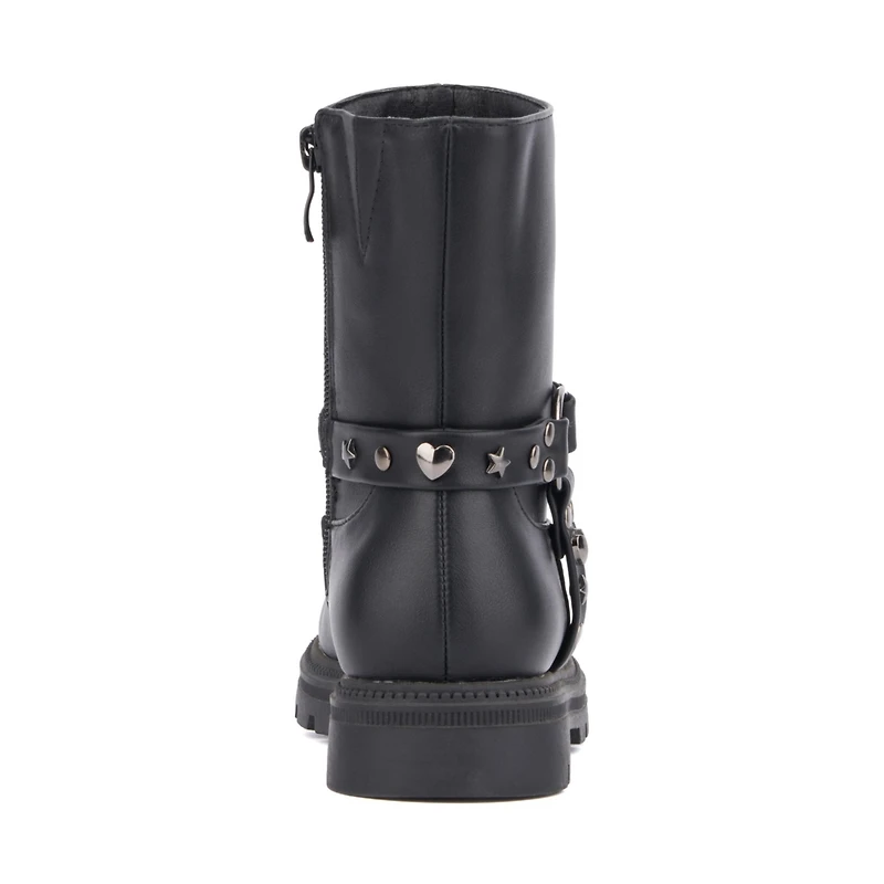 Olivia Miller Girls Harness Lug Sole Boots