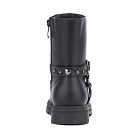 Olivia Miller Girls Harness Lug Sole Boots