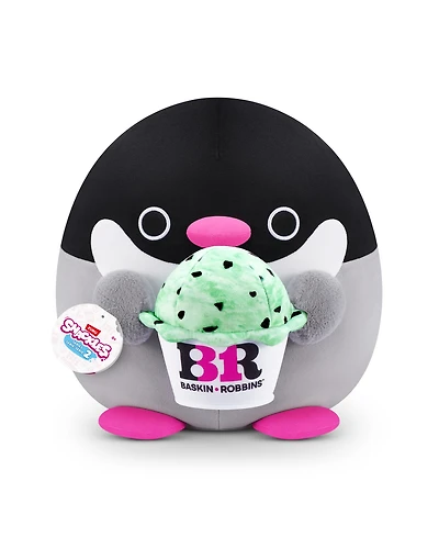 Snackles Zuru Large Penguin and Basink-Robbin Soft Plush Toy
