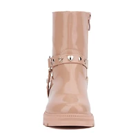 Olivia Miller Girls Harness Lug Sole Boots