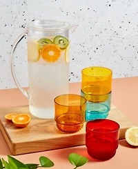 Infuse 5 Piece Acrylic Pitcher & Glasses Drinkware Set