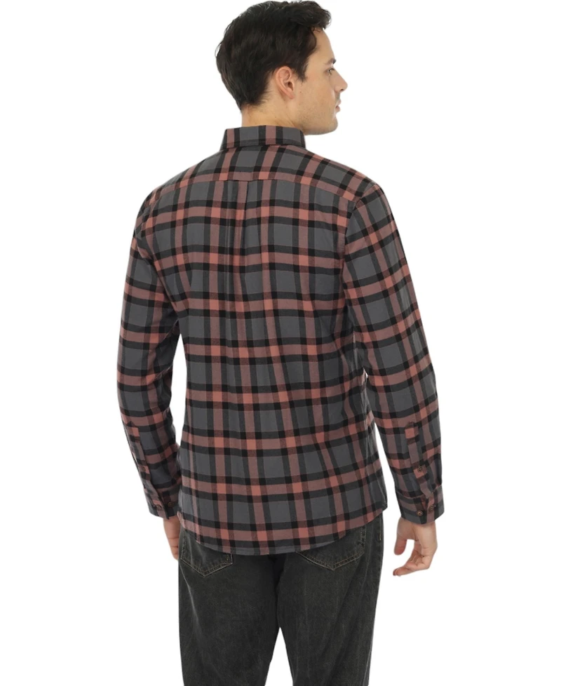 Vustra Men's Ascent Plaid Light Flannel Shirt