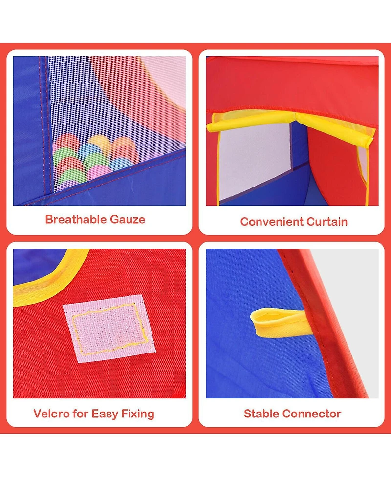 Hongge Portable Kid Play House Toy Tent with 100 Balls