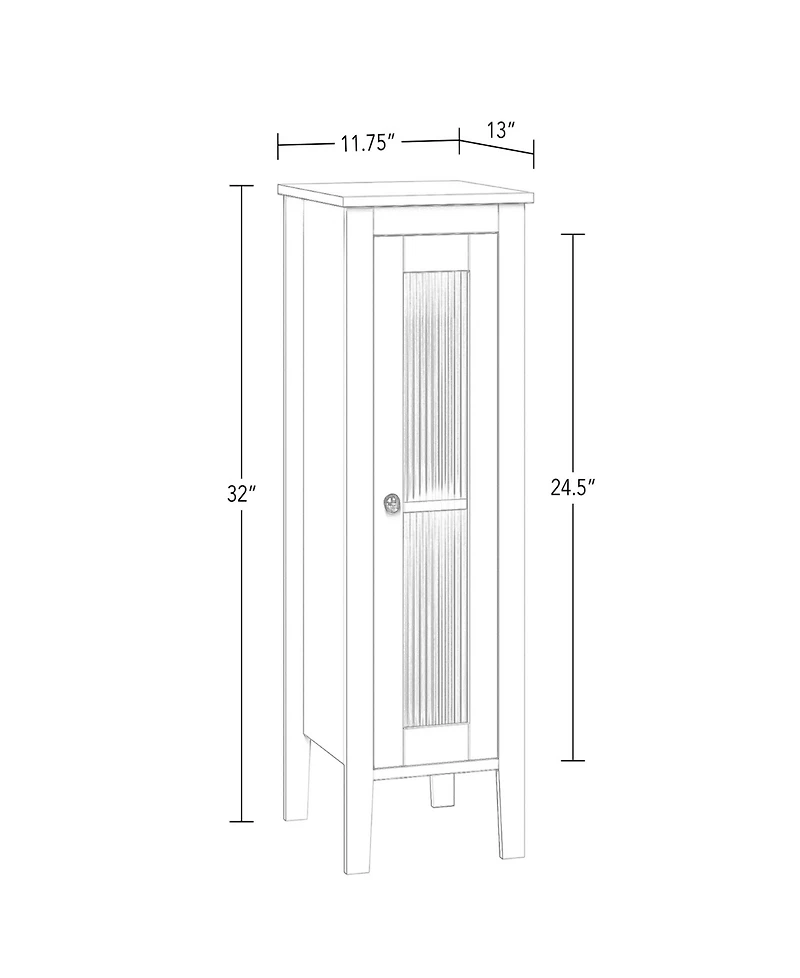 Prescott Slim Single Door Floor Cabinet