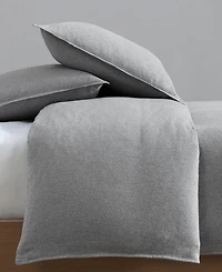 Closeout! Calvin Klein Melange Flannel 3-Pc. Duvet Cover Set