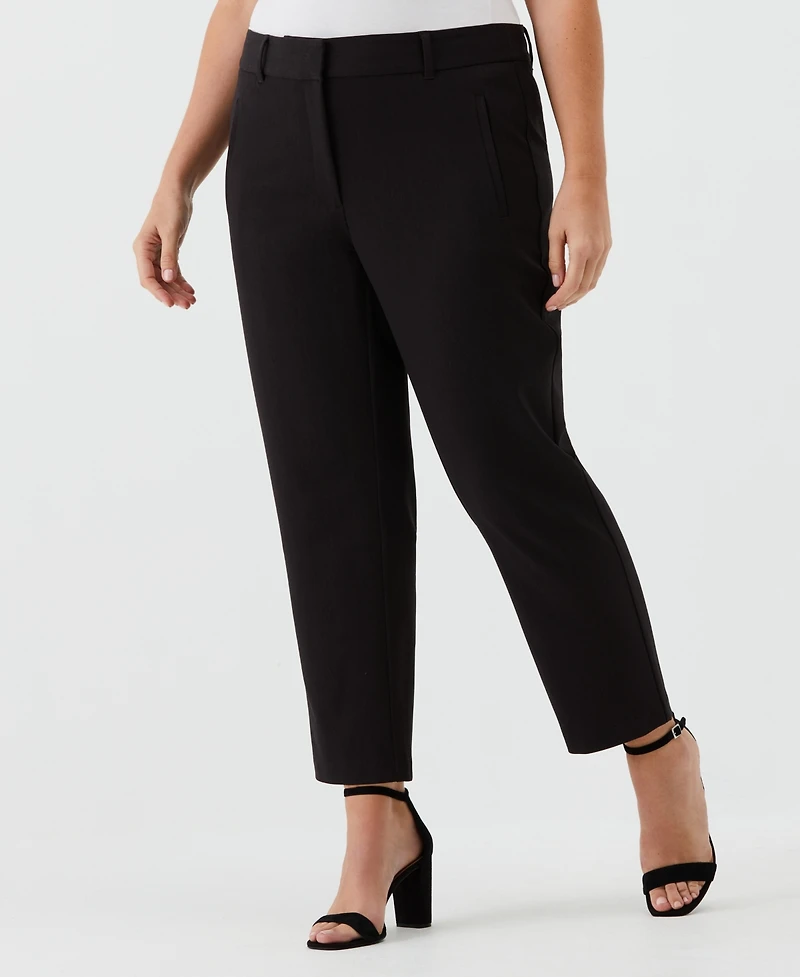 Rafaella Plus Straight Leg Ankle Pants