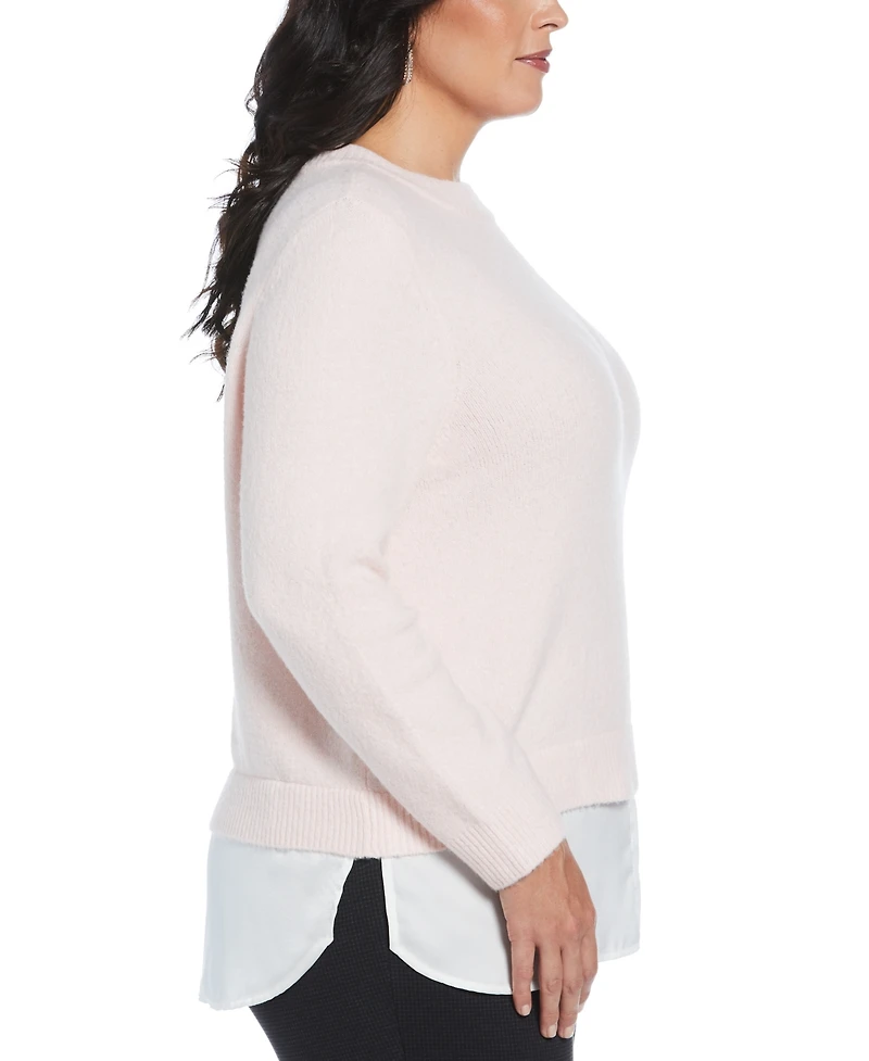 Rafaella Plus Size Layered Sweater