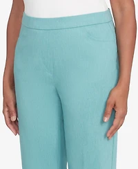 Alfred Dunner Women's Lake Victoria Pull-On Millennium Average Length Pants