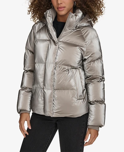 Levi's Women's Quilted Hooded Puffer Jacket