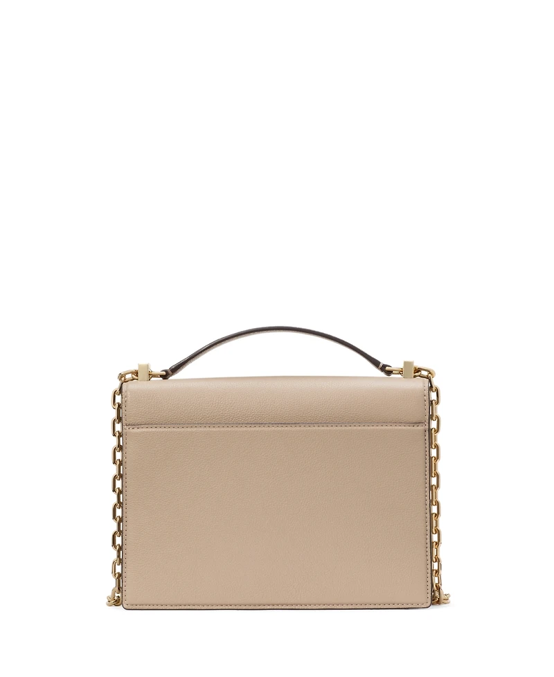 kate spade new york Deco Pebbled Leather Chain Shoulder Bag