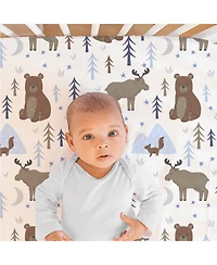 The Peanutshell Crib Bedding Set for Baby Boys and for Baby Girls, Boho Celestial, 3 Pieces