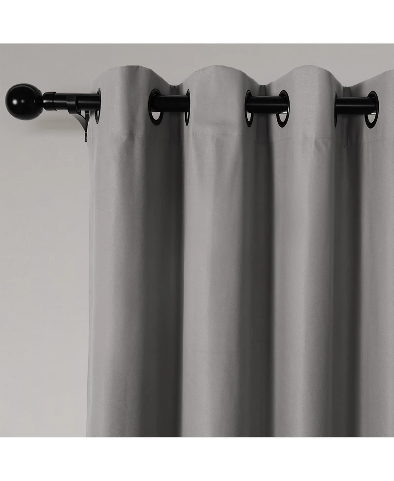 Soft Cotton Feel Twill Polyester Blackout Grommet Pair (2 panels