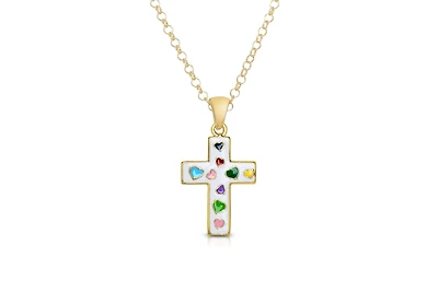 Lily Nily Girls White Cross Pendant
