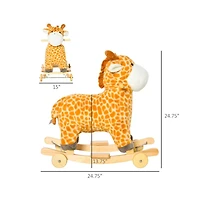 Slickblue Durable Baby Rocking Horse for Children Aged 3 to 6 Years Safe and Fun Ride-On Toy