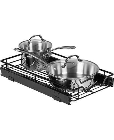 Florida Brands Black Pull Out Cabinet Organizer x 21 In