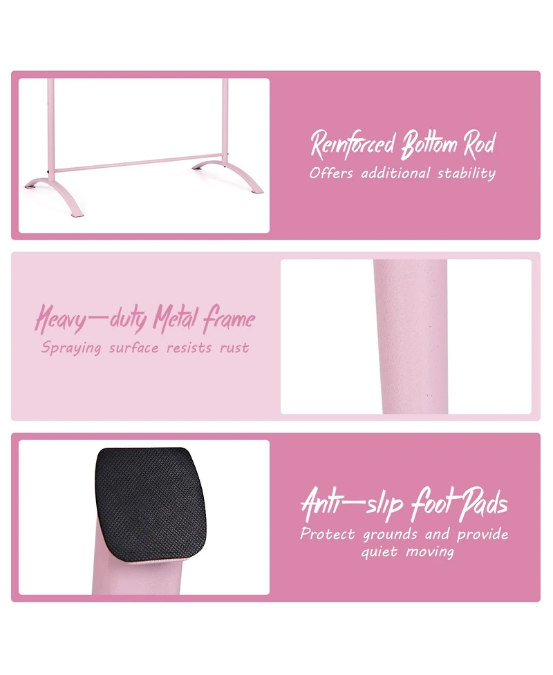 Hongge 4 Foot Portable Freestanding Double Ballet Barre