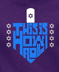 La Pop Art Women's This is How I Roll Word Hooded Sweatshirt