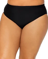 Island Escape Plus Solid Bikini Briefs, Exclusively at Macy's